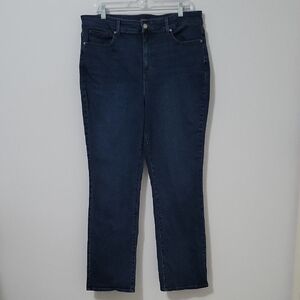 NYDJ Marilyn Straight Jeans, Size 16